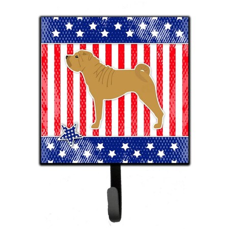 Jensendistributionservices USA Patriotic Shar Pei Leash or Key Holder MI1715017